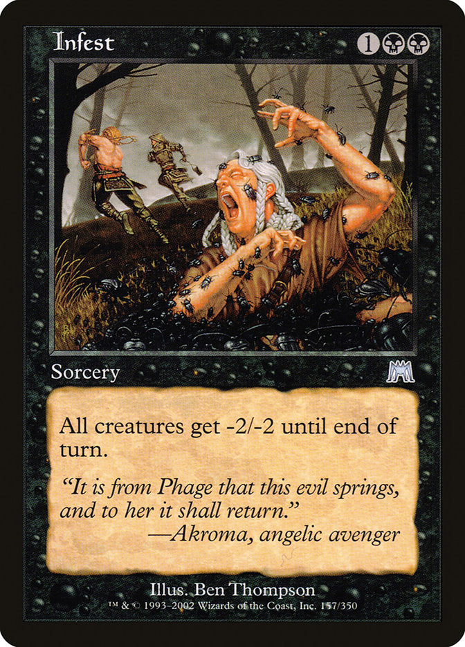 MTG Card Title: Infest ONS/157