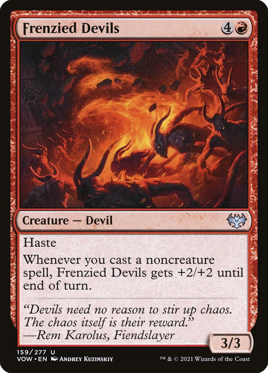 MTG Card Title: Frenzied Devils VOW/159