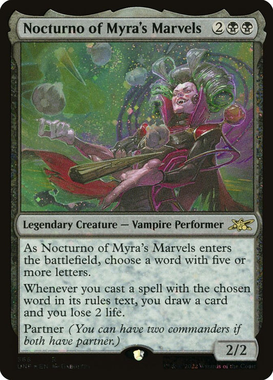 MTG Card Title: Nocturno of Myra's Marvels UNF/368
