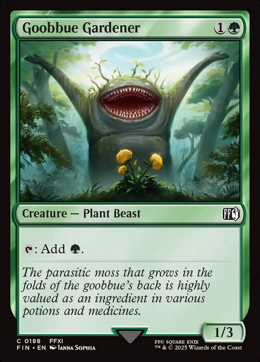 MTG Card Title: Goobbue Gardener FIN/188