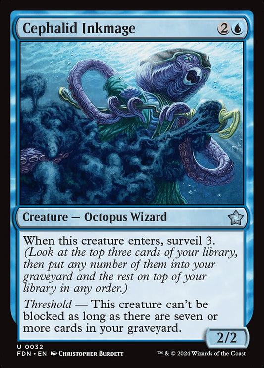 MTG Card Title: Cephalid Inkmage FDN/32