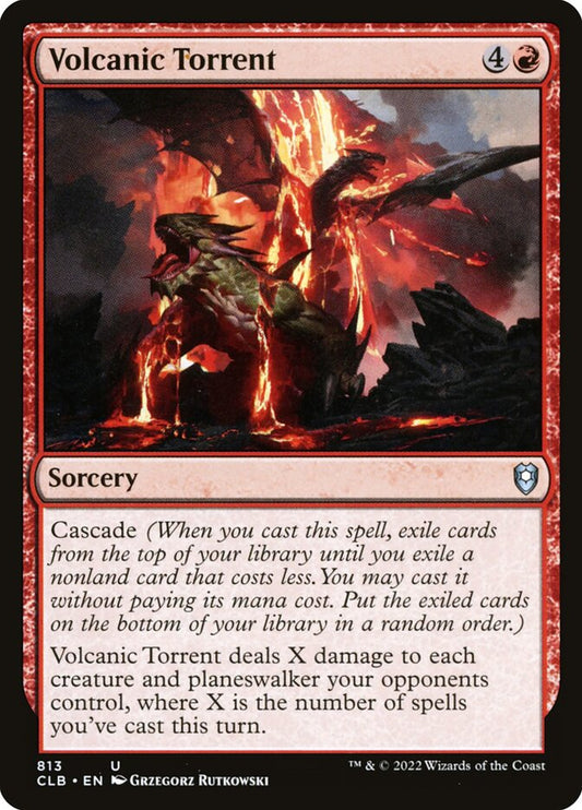 MTG Card Title: Volcanic Torrent CLB/813