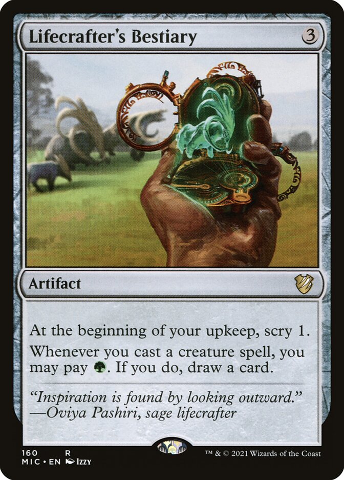 MTG Card Title: Lifecrafter's Bestiary MIC/160