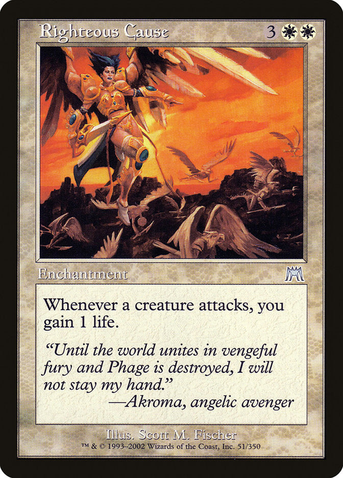 MTG Card Title: Righteous Cause ONS/51