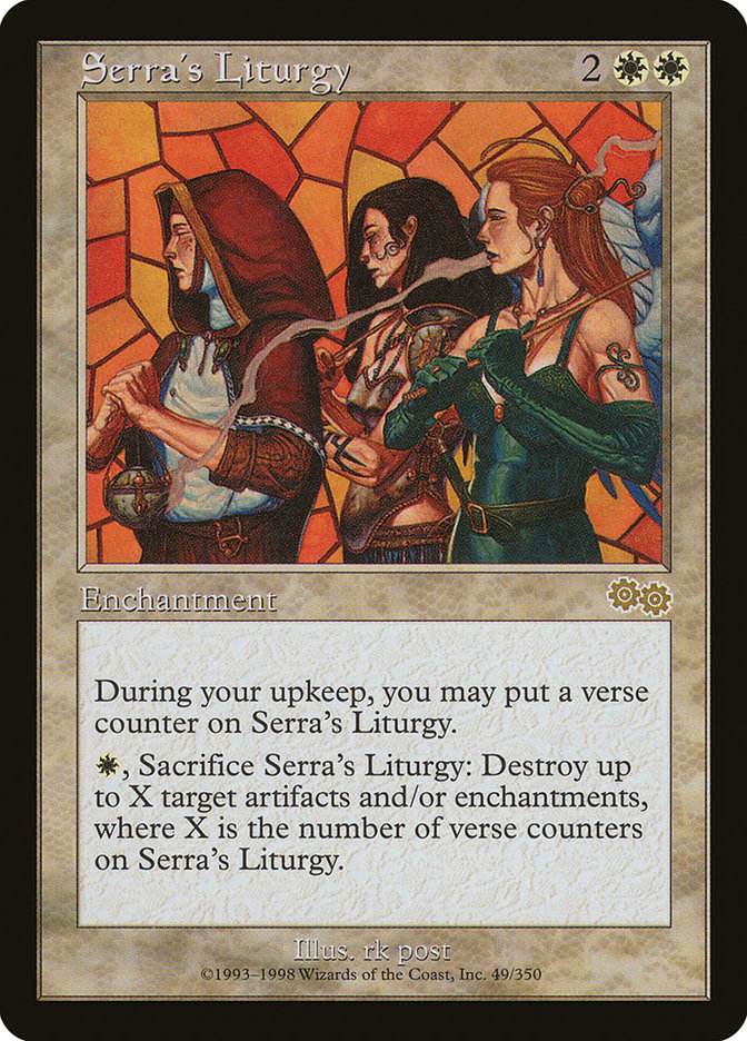 MTG Card Title: Serra's Liturgy USG/49