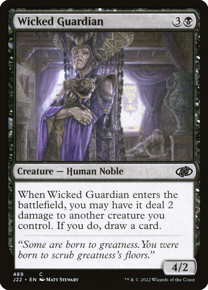 MTG Card Title: Wicked Guardian J22/489