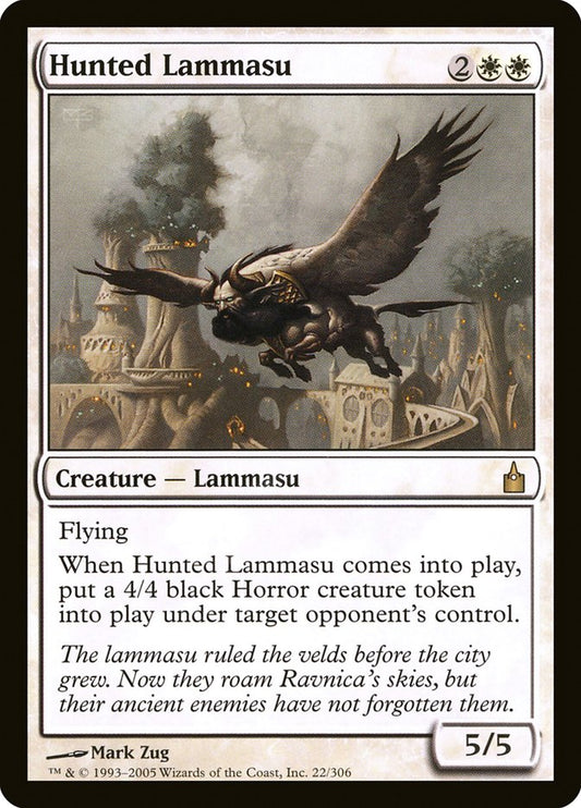 MTG Card Title: Hunted Lammasu RAV/22