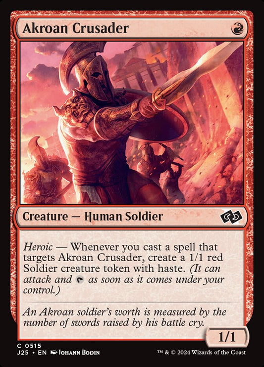 MTG Card Title: Akroan Crusader J25/515
