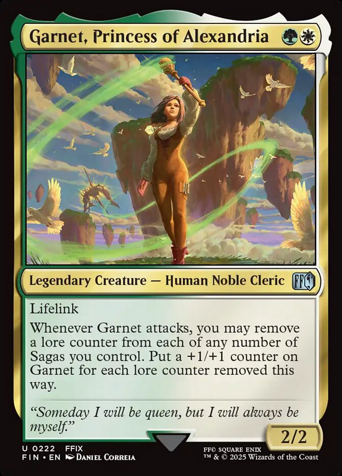 MTG Card Title: Garnet, Princess of Alexandria FIN/222