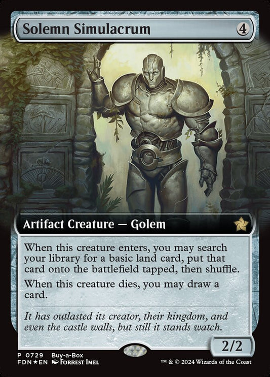 MTG Card Title: Solemn Simulacrum FDN/729