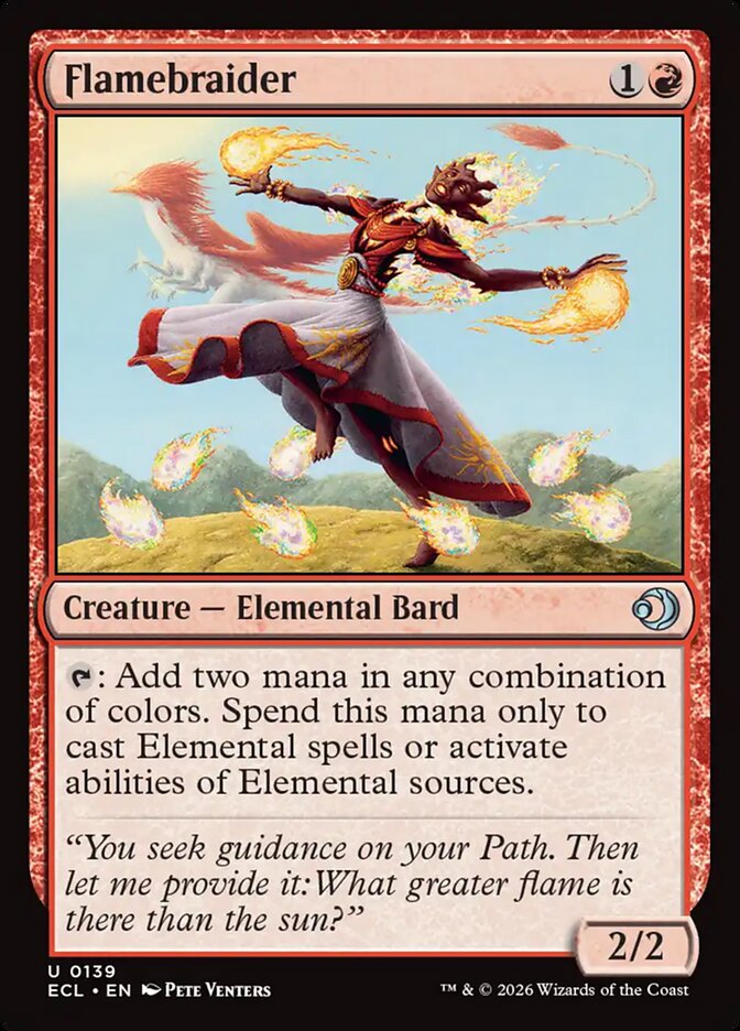MTG Card Title: Flamebraider ECL/139
