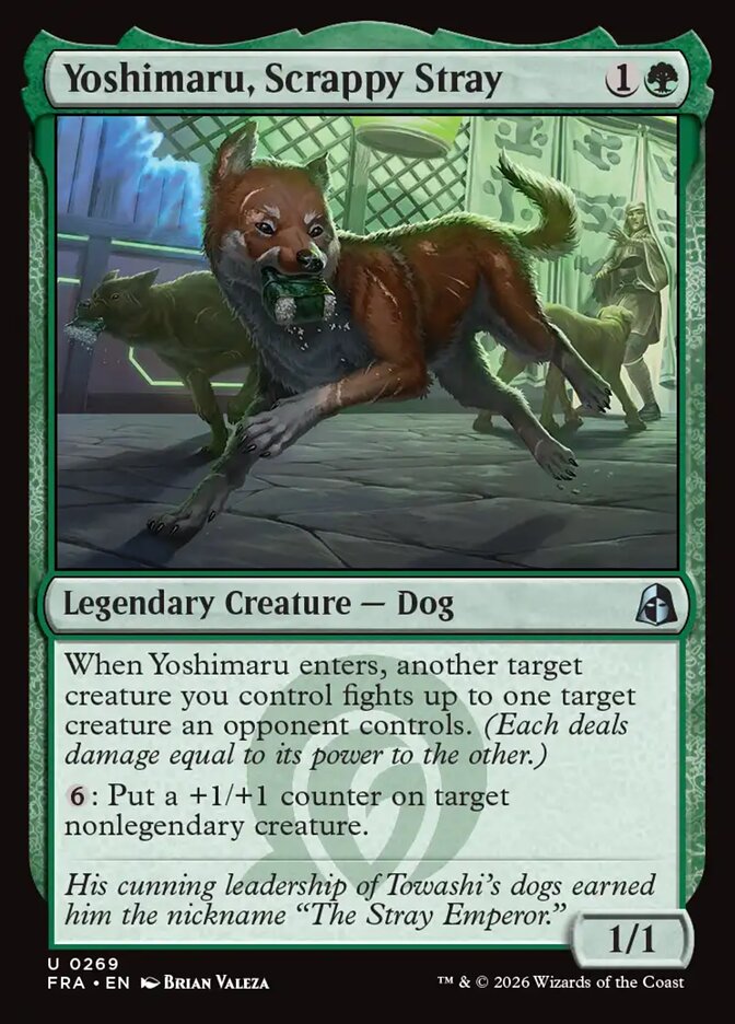 MTG Card Title: Yoshimaru, Scrappy Stray FRA/269