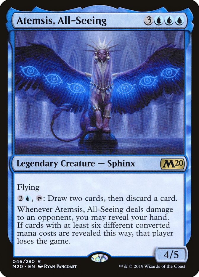 MTG Card Title: Atemsis, All-Seeing M20/46