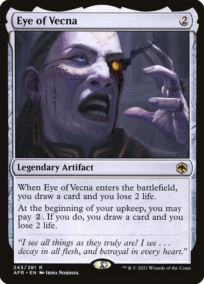 MTG Card Title: Eye of Vecna AFR/243