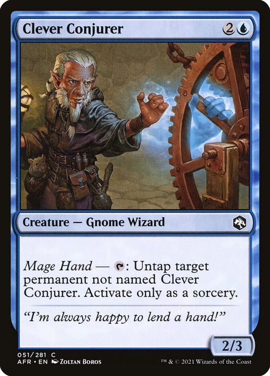 MTG Card Title: Clever Conjurer AFR/51