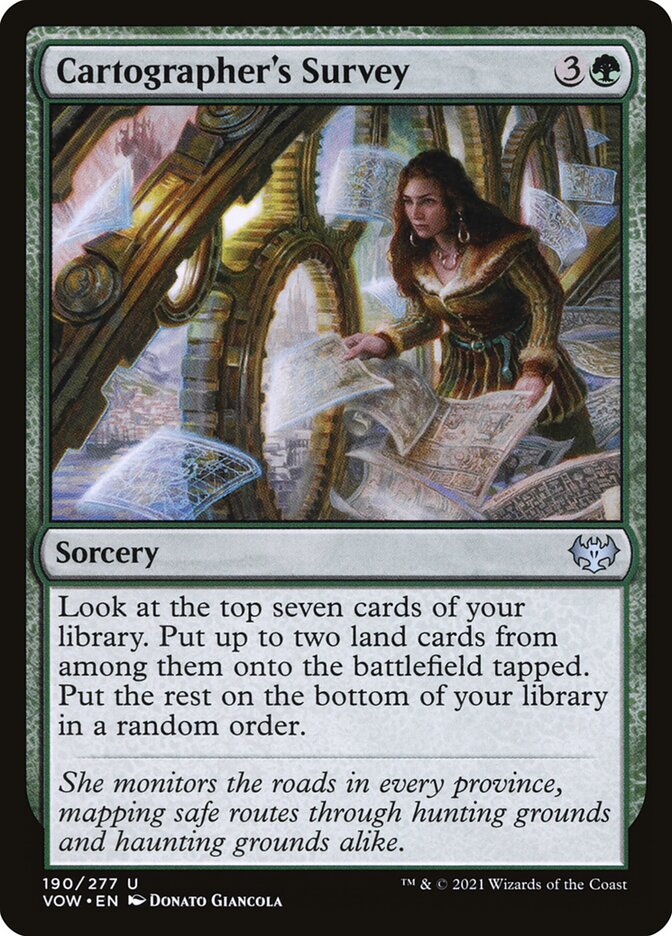 MTG Card Title: Cartographer's Survey VOW/190