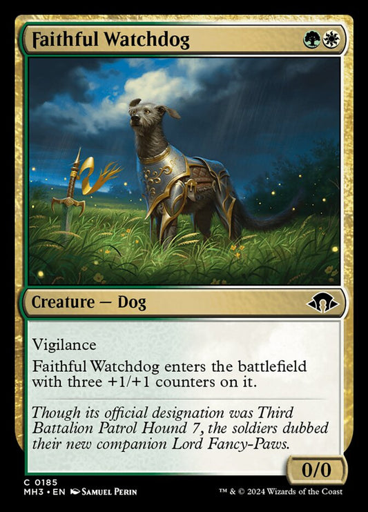 MTG Card Title: Faithful Watchdog MH3/185