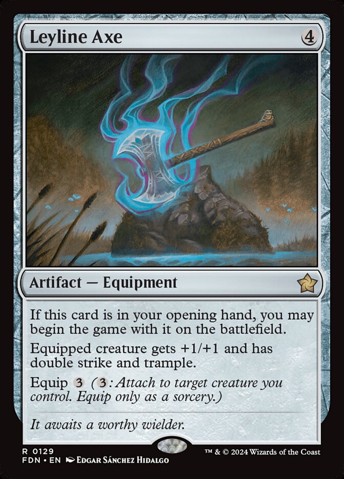 MTG Card Title: Leyline Axe FDN/129