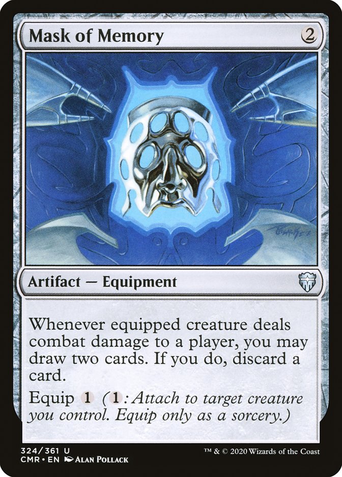 MTG Card Title: Mask of Memory CMR/324