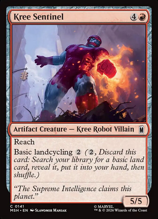 MTG Card Title: Kree Sentinel MSH/141