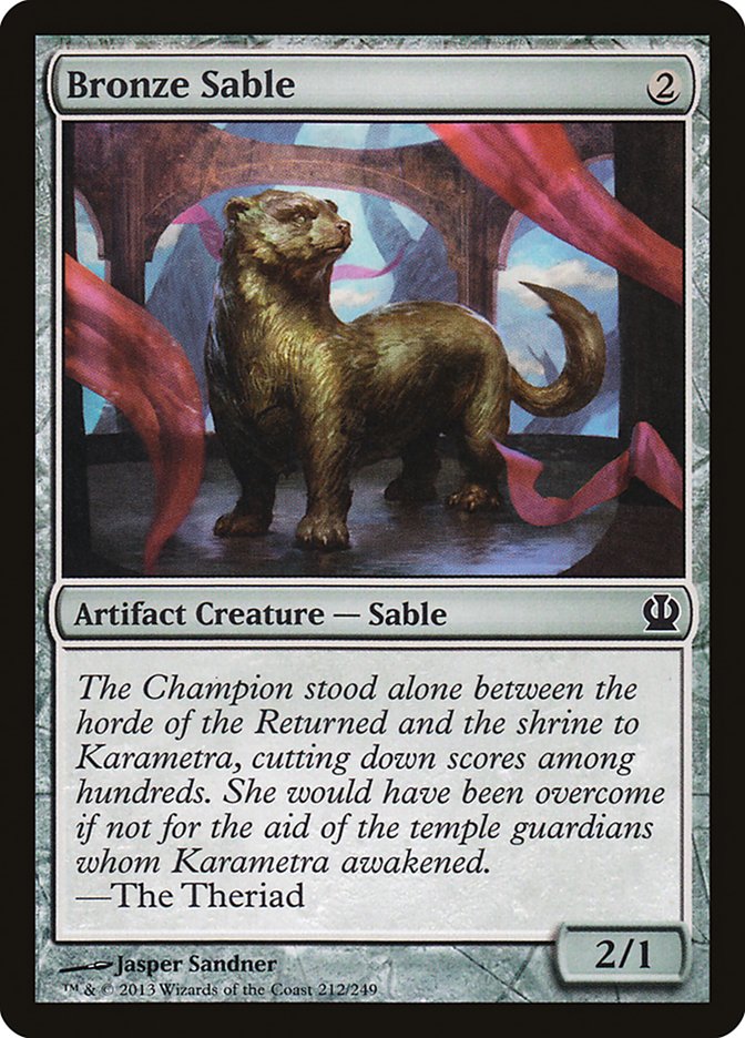 MTG Card Title: Bronze Sable THS/212