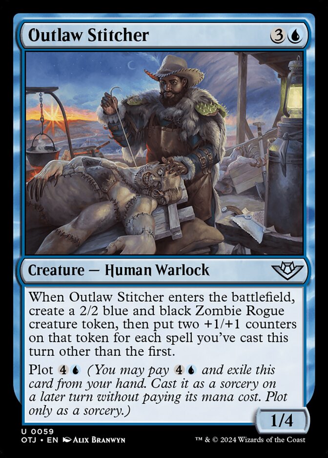 MTG Card Title: Outlaw Stitcher OTJ/59