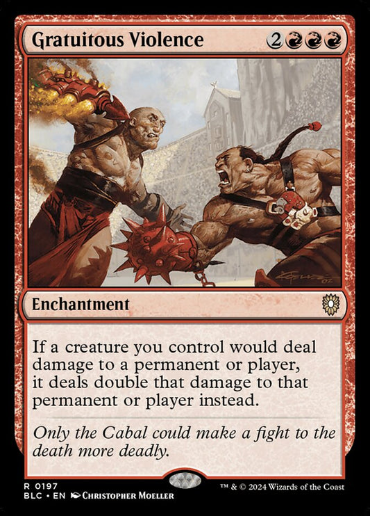 MTG Card Title: Gratuitous Violence BLC/197
