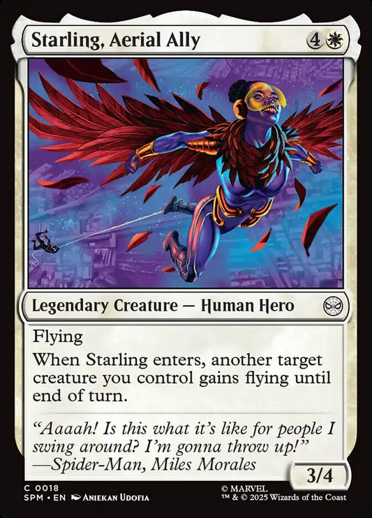 MTG Card Title: Starling, Aerial Ally SPM/18