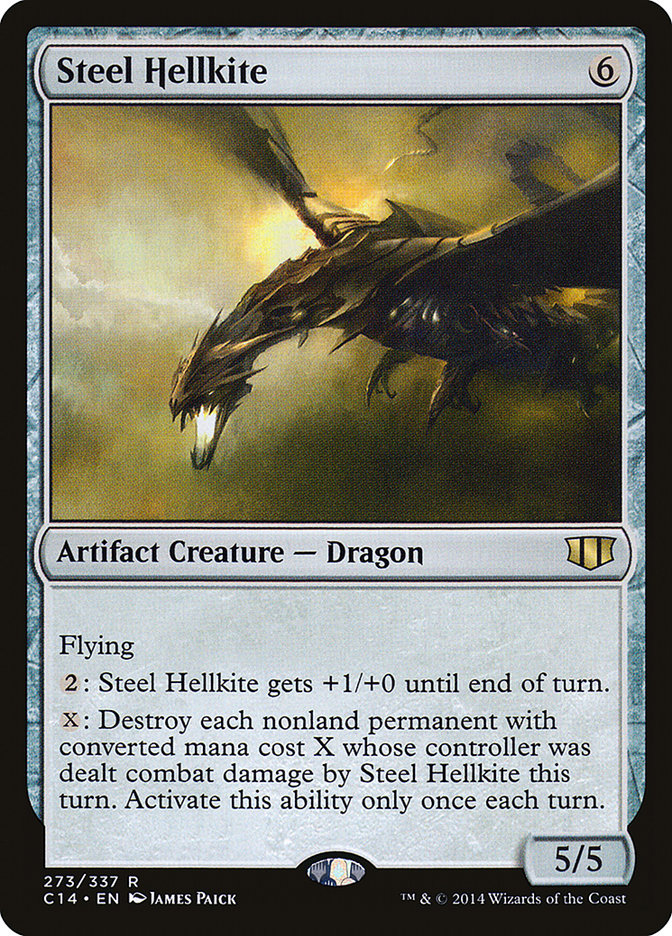 MTG Card Title: Steel Hellkite C14/273