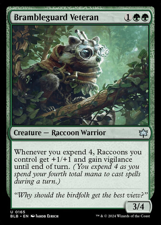 MTG Card Title: Brambleguard Veteran BLB/165