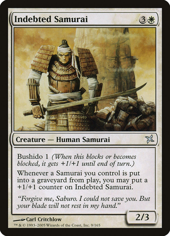 MTG Card Title: Indebted Samurai BOK/9