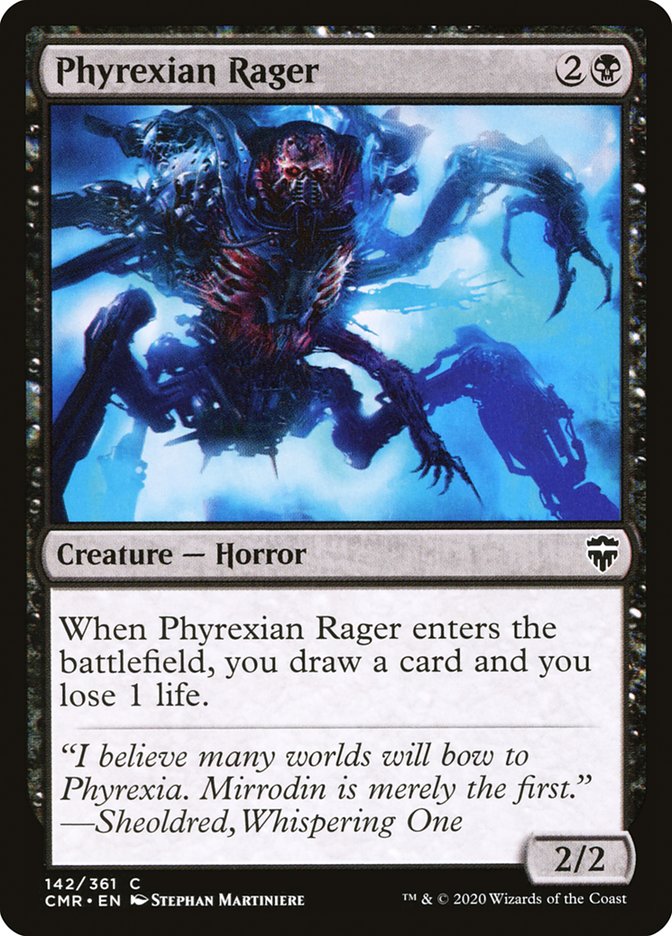 MTG Card Title: Phyrexian Rager CMR/142