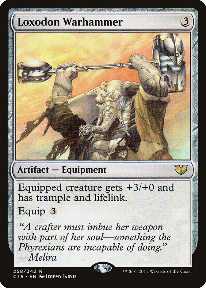 MTG Card Title: Loxodon Warhammer C15/258
