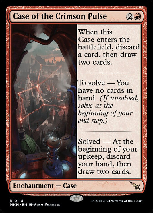 MTG Card Title: Case of the Crimson Pulse MKM/114