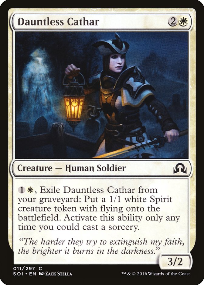 MTG Card Title: Dauntless Cathar SOI/11