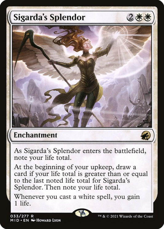 MTG Card Title: Sigarda's Splendor MID/33