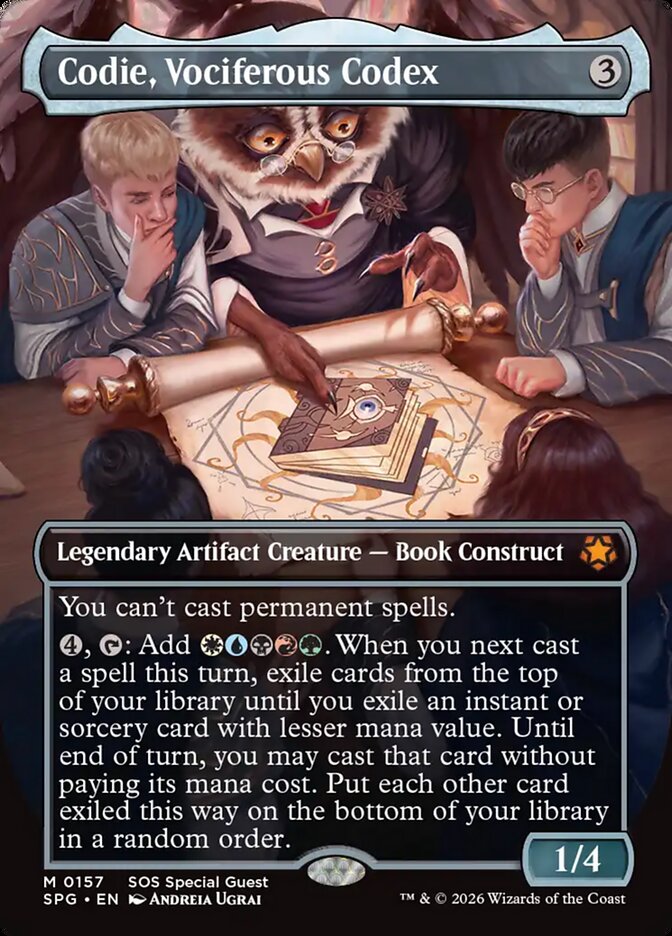 MTG Card Title: Codie, Vociferous Codex SPG/157