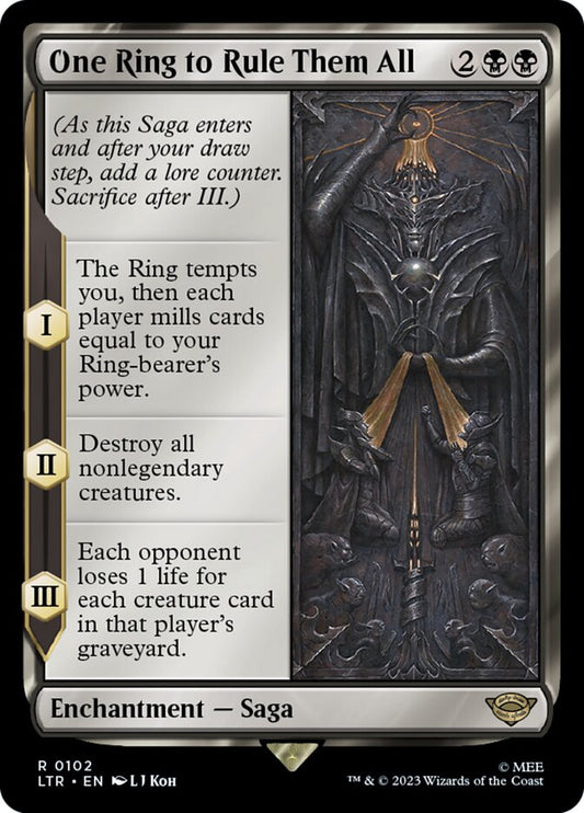 MTG Card Title: One Ring to Rule Them All LTR/102