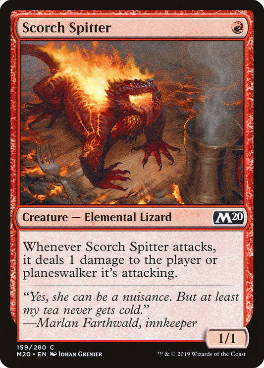 MTG Card Title: Scorch Spitter M20/159