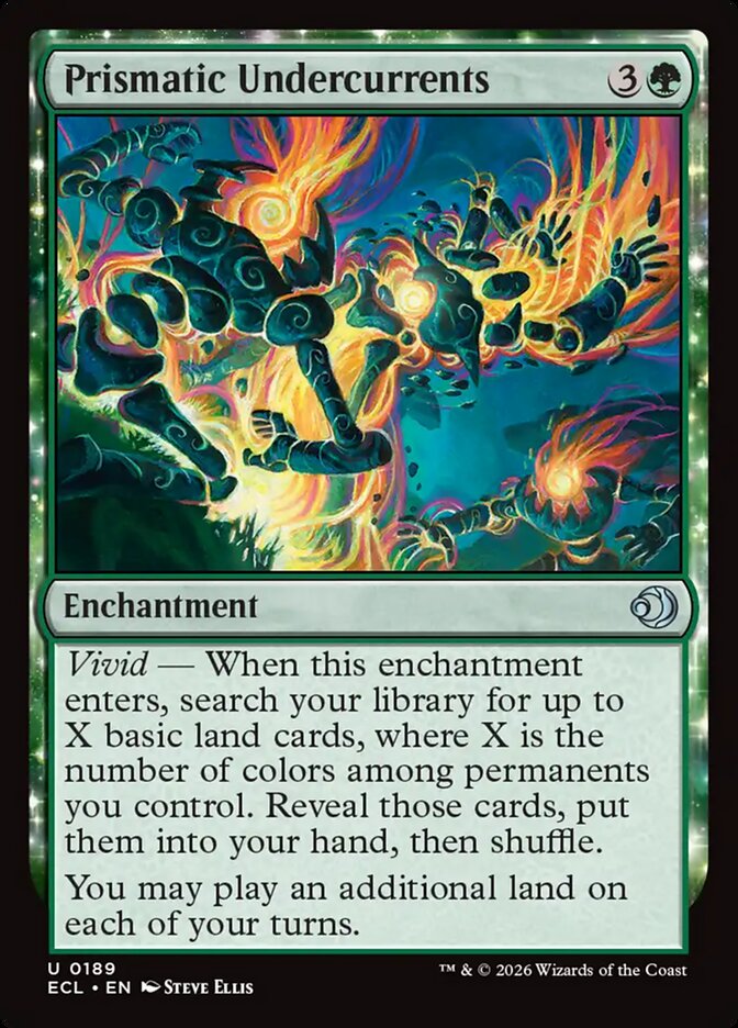 MTG Card Title: Prismatic Undercurrents ECL/189