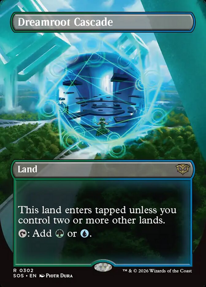 MTG Card Title: Dreamroot Cascade SOS/302