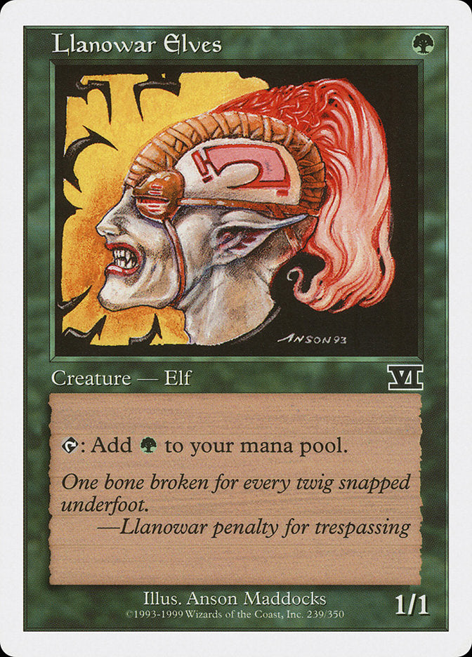 MTG Card Title: Llanowar Elves 6ED/239