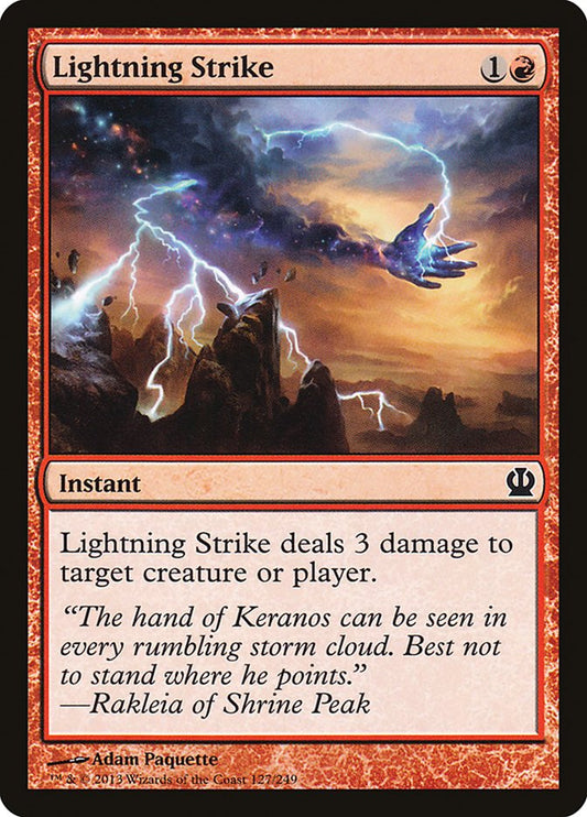 MTG Card Title: Lightning Strike THS/127