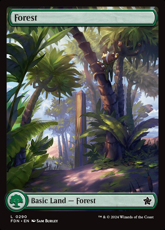 MTG Card Title: Forest FDN/290