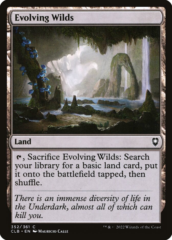 MTG Card Title: Evolving Wilds CLB/352
