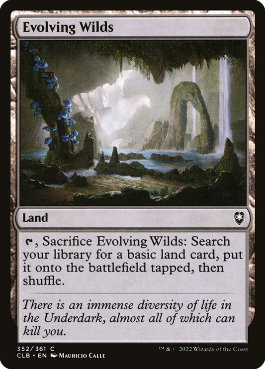 MTG Card Title: Evolving Wilds CLB/352