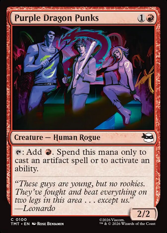 MTG Card Title: Purple Dragon Punks TMT/100