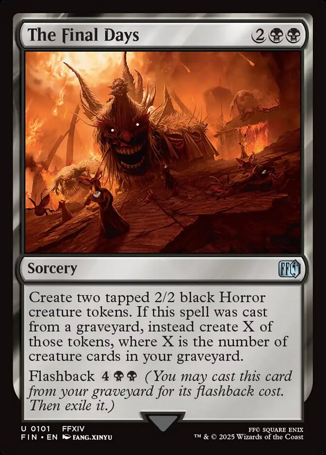 MTG Card Title: The Final Days FIN/101