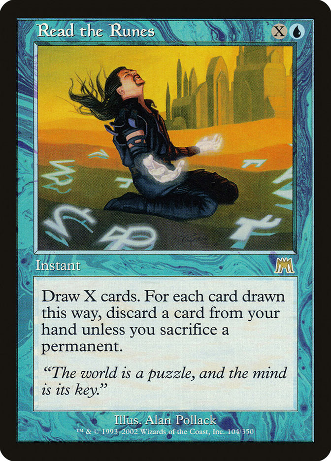 MTG Card Title: Read the Runes ONS/104