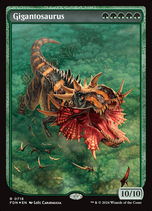 MTG Card Title: Gigantosaurus FDN/718